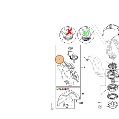 STIHL part 4522-600-0861 — IPL diagram snippet (6x zoom, amber highlight)