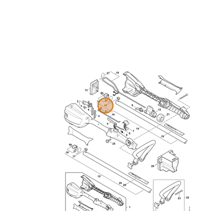 STIHL part 4522-716-7300 — IPL diagram snippet (6x zoom, amber highlight)