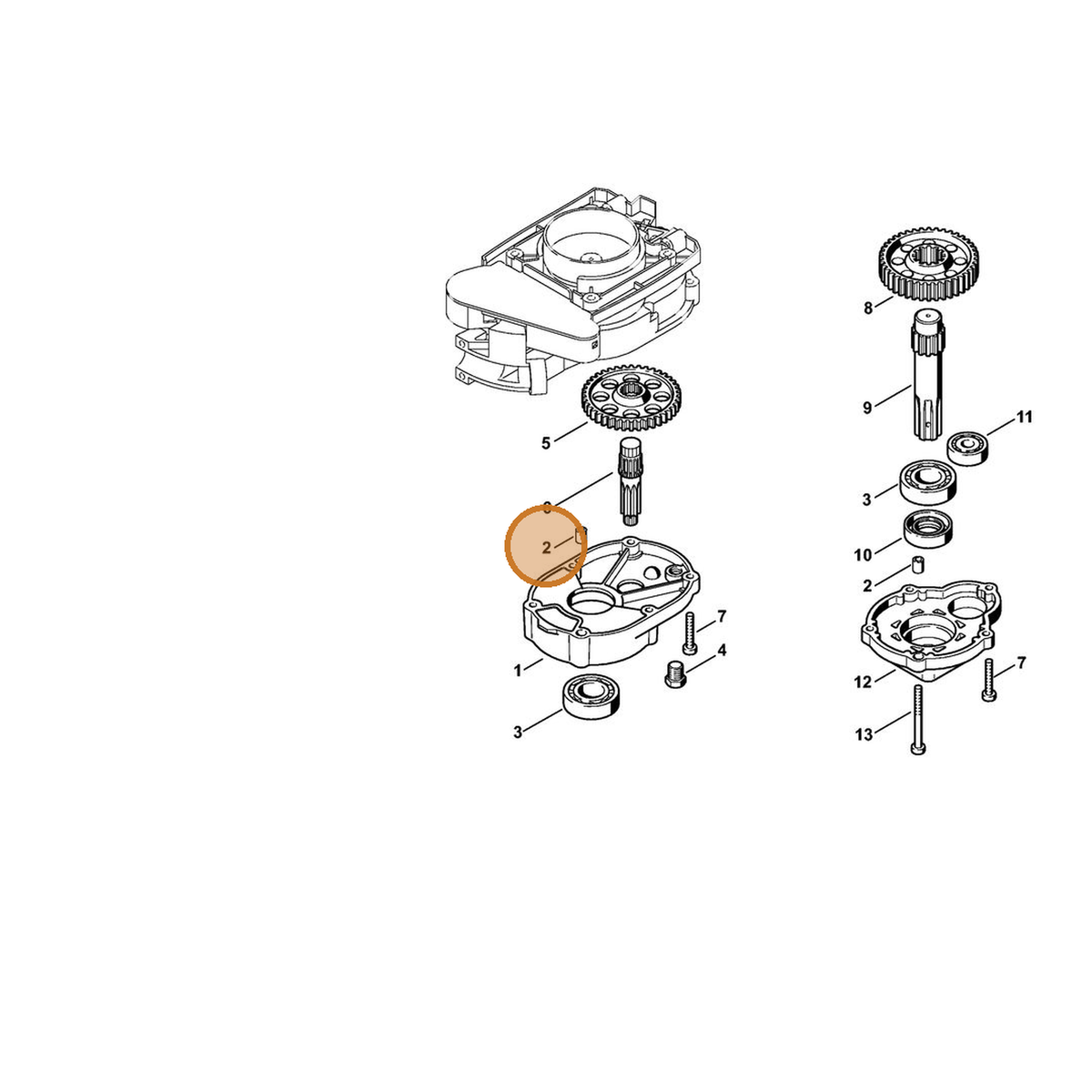 STIHL part 4600-641-4900 — IPL diagram snippet (6x zoom, amber highlight)