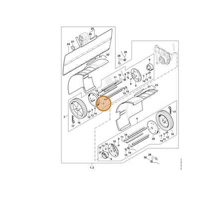 STIHL part 4601-711-8901 — IPL diagram snippet (6x zoom, amber highlight)