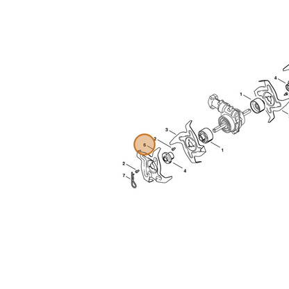 STIHL part 4601-713-4002 — IPL diagram snippet (6x zoom, amber highlight)