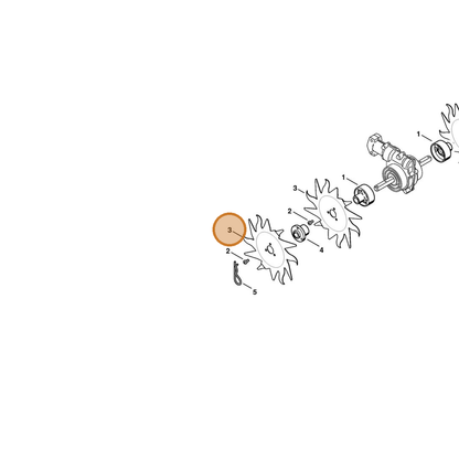 STIHL part 4601-713-4003 — IPL diagram snippet (6x zoom, amber highlight)