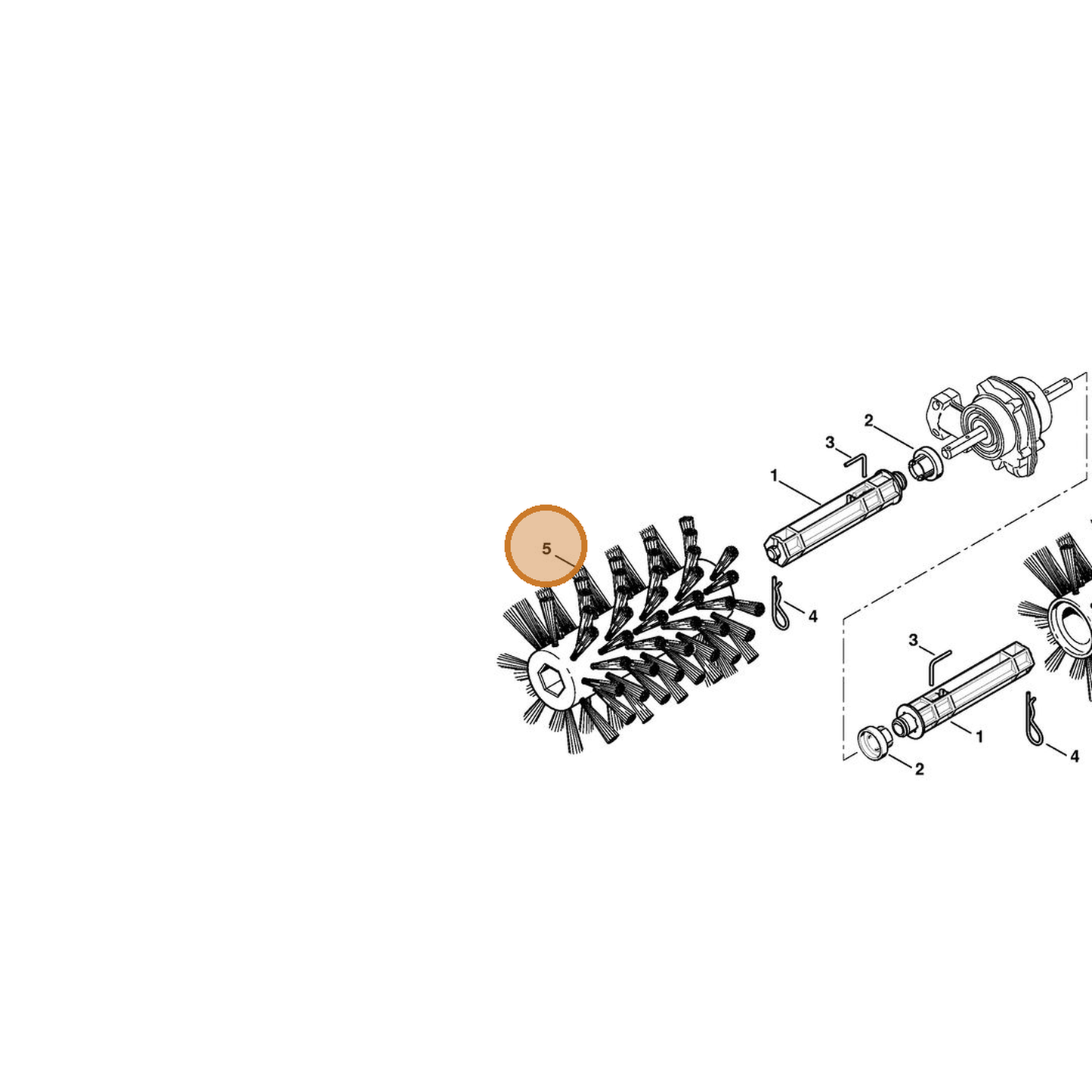 STIHL part 4601-730-1700 — IPL diagram snippet (6x zoom, amber highlight)