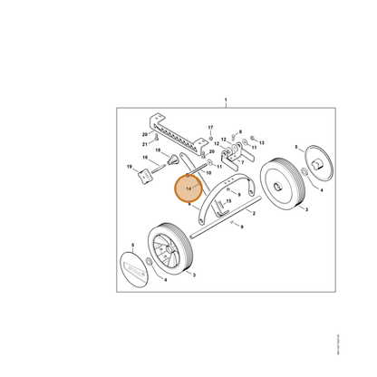 STIHL part 4601-731-7902 — IPL diagram snippet (6x zoom, amber highlight)