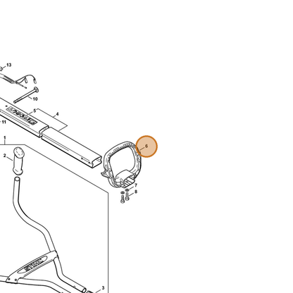 STIHL part 4601-791-2301 — IPL diagram snippet (6x zoom, amber highlight)