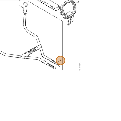 STIHL part 4601-791-7300 — IPL diagram snippet (6x zoom, amber highlight)