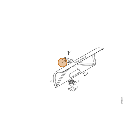 STIHL part 4602-716-0800 — IPL diagram snippet (6x zoom, amber highlight)