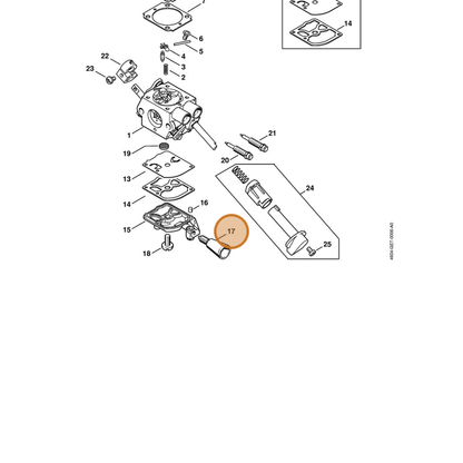 STIHL part 4604-122-6200 — IPL diagram snippet (6x zoom, amber highlight)