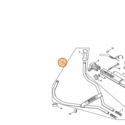 STIHL part 4604-790-1700 — IPL diagram snippet (6x zoom, amber highlight)