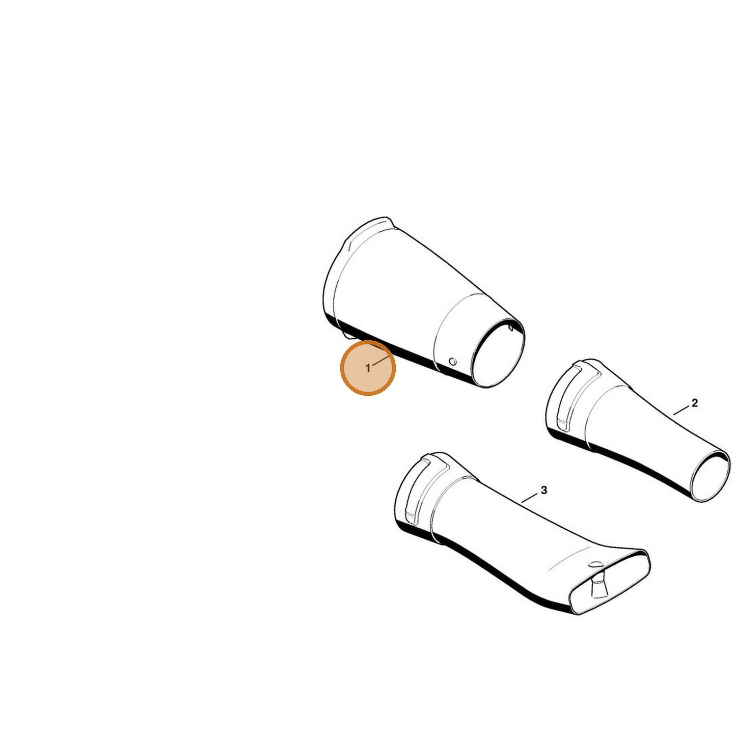 STIHL part 4606-701-5400 — IPL diagram snippet (6x zoom, amber highlight)