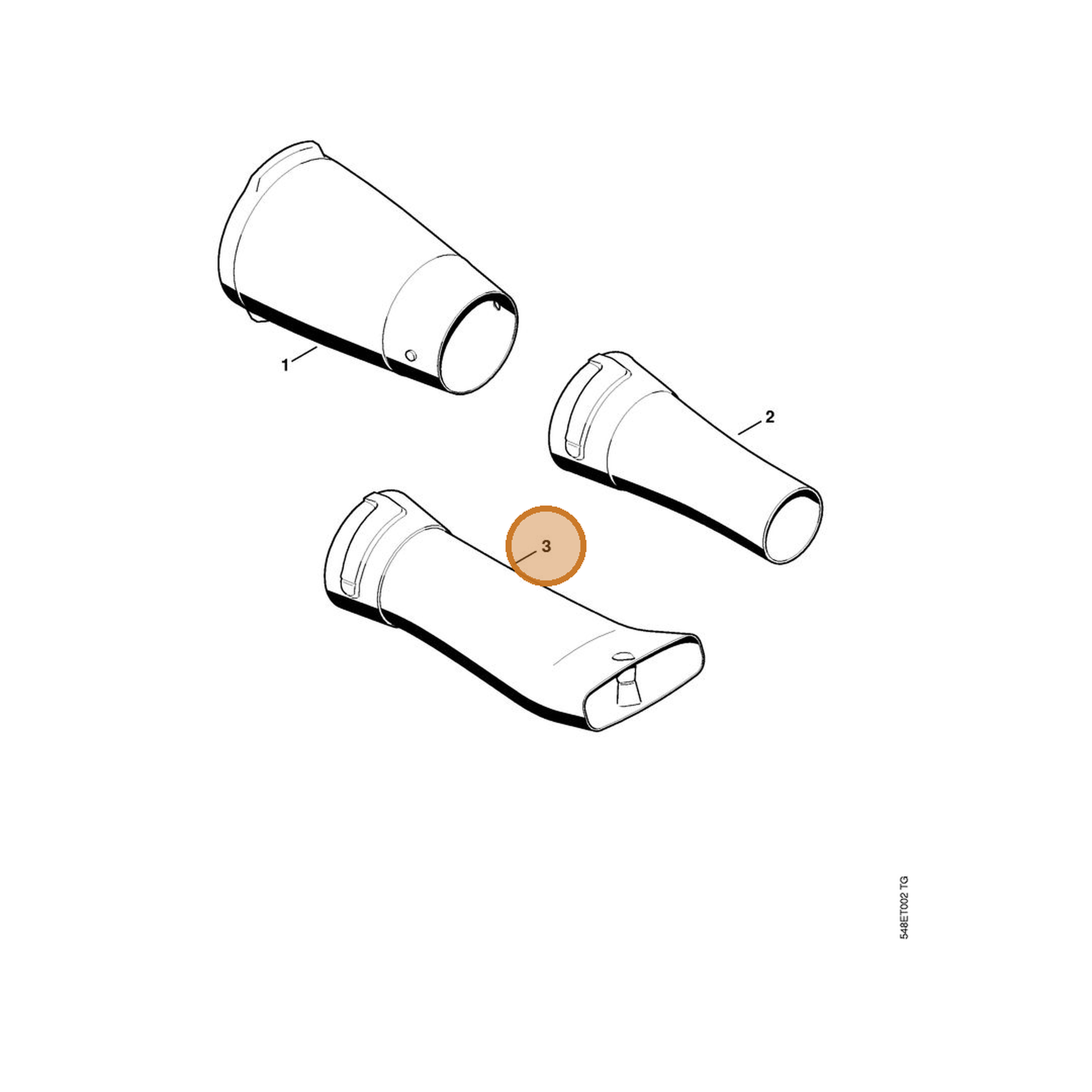 STIHL part 4606-701-8301 — IPL diagram snippet (6x zoom, amber highlight)