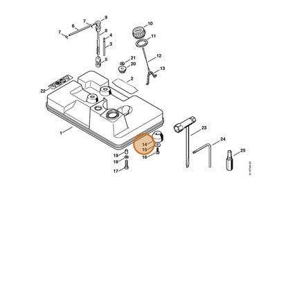 STIHL part 4702-792-9301 — IPL diagram snippet (6x zoom, amber highlight)
