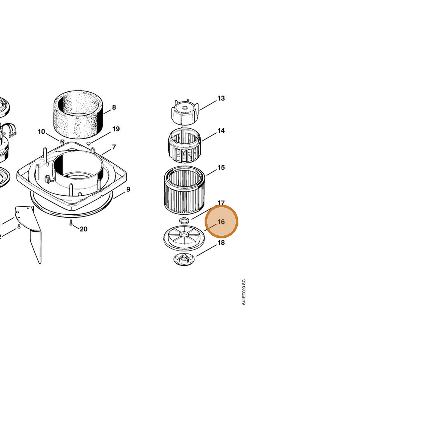 STIHL part 4709-700-4900 — IPL diagram snippet (6x zoom, amber highlight)