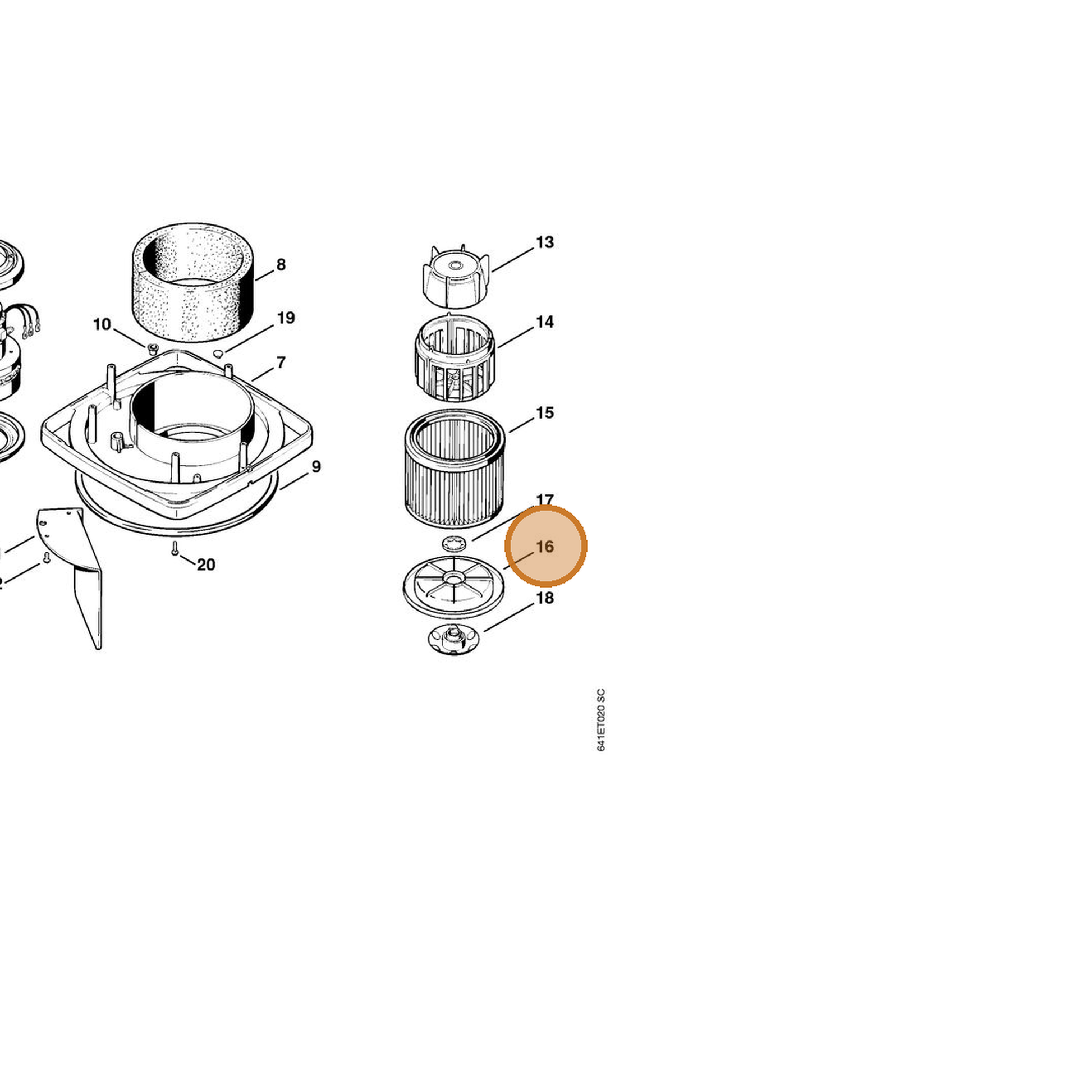 STIHL part 4709-700-4900 — IPL diagram snippet (6x zoom, amber highlight)