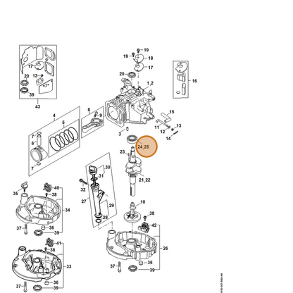 STIHL part 4789-021-3600 — IPL diagram snippet (6x zoom, amber highlight)