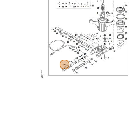 STIHL part 4789-511-0200 — IPL diagram snippet (6x zoom, amber highlight)