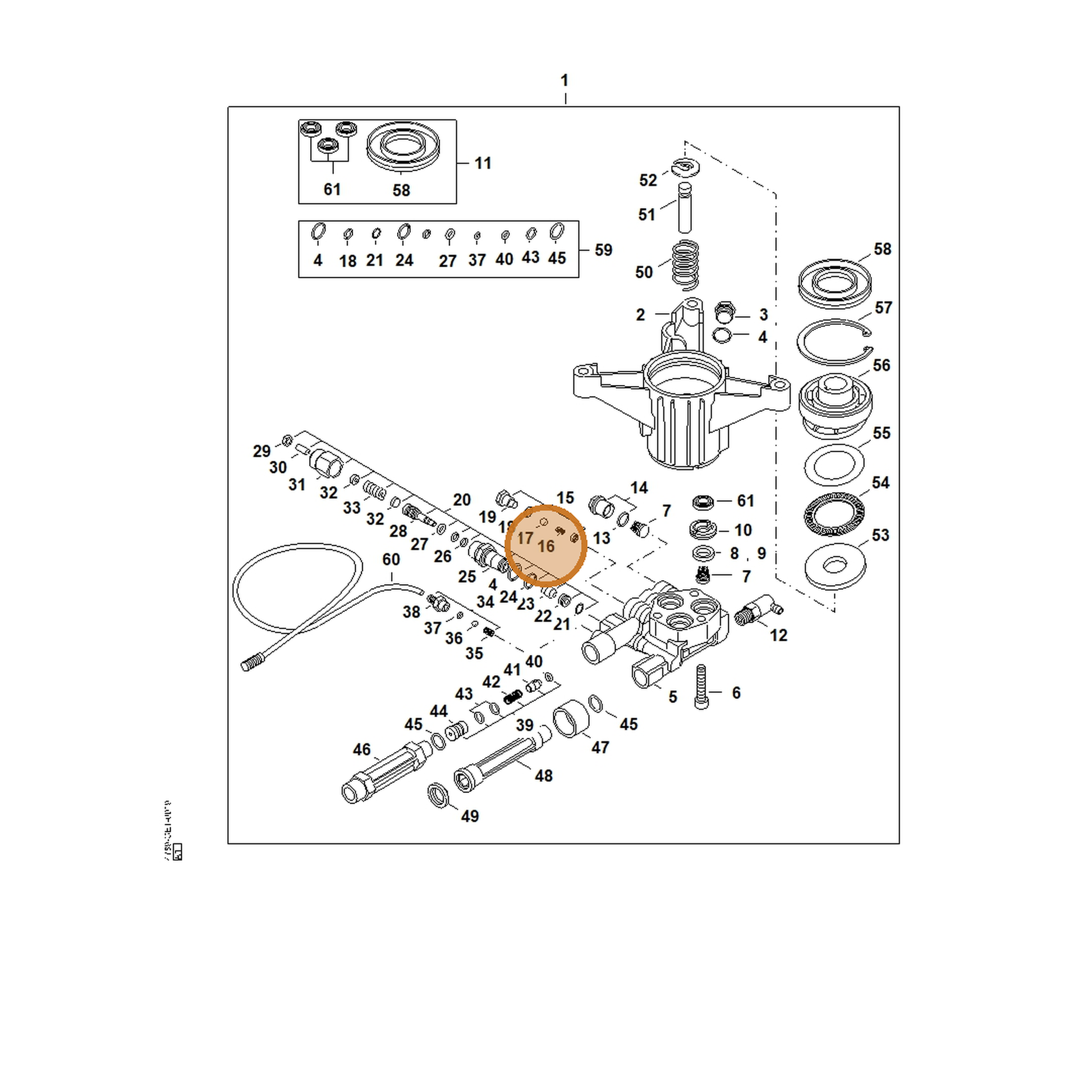 STIHL part 4789-518-0202 — IPL diagram snippet (6x zoom, amber highlight)