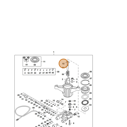 STIHL part 4789-602-0500 — IPL diagram snippet (6x zoom, amber highlight)
