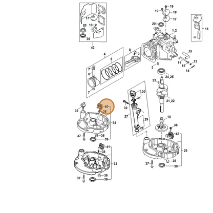 STIHL part 4789-642-0100 — IPL diagram snippet (6x zoom, amber highlight)