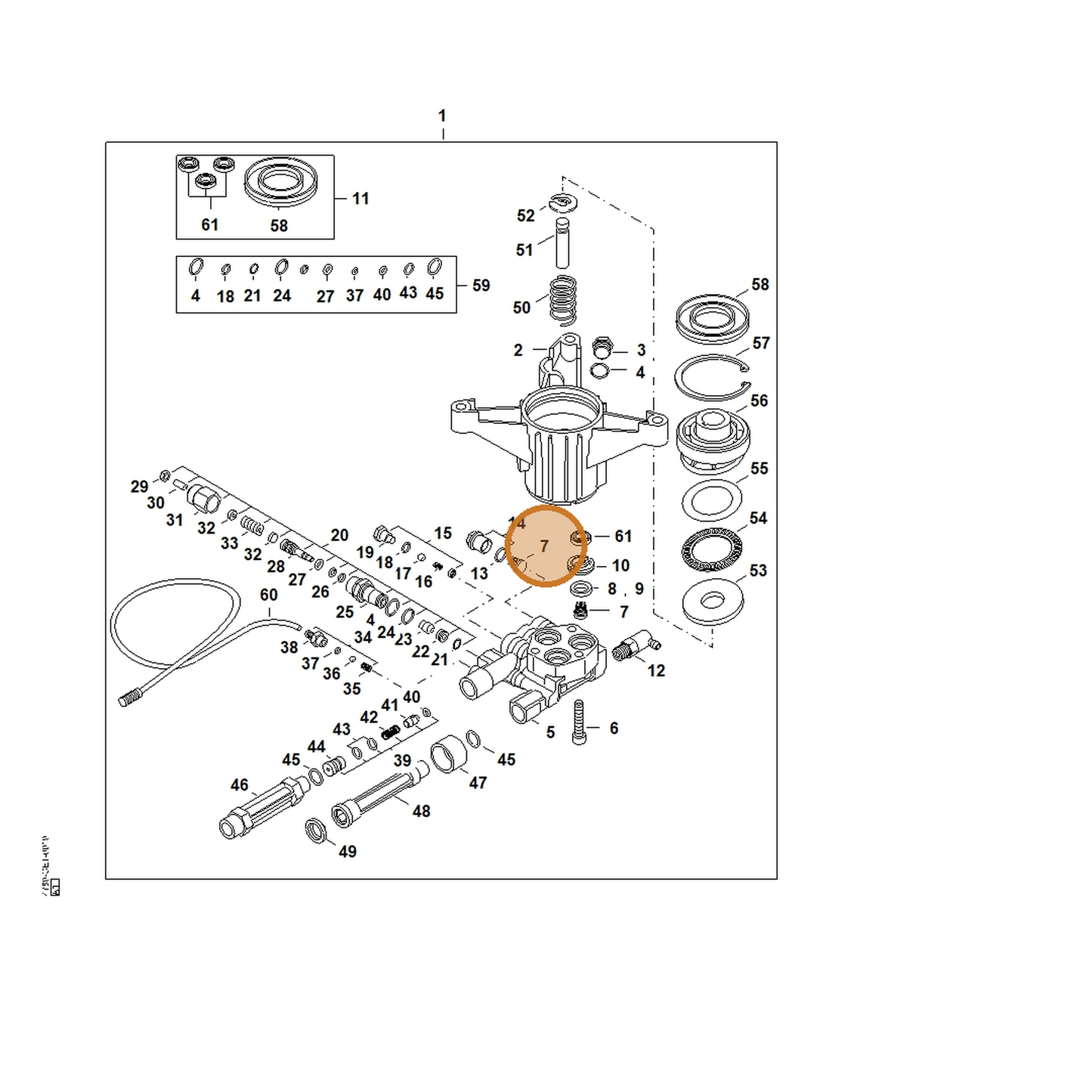 STIHL part 4789-700-6200 — IPL diagram snippet (6x zoom, amber highlight)