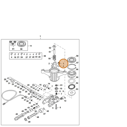 STIHL part 4789-708-5800 — IPL diagram snippet (6x zoom, amber highlight)