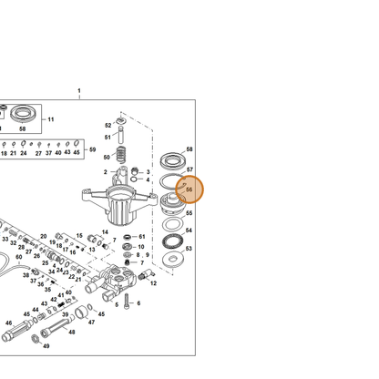 STIHL part 4789-760-8700 — IPL diagram snippet (6x zoom, amber highlight)
