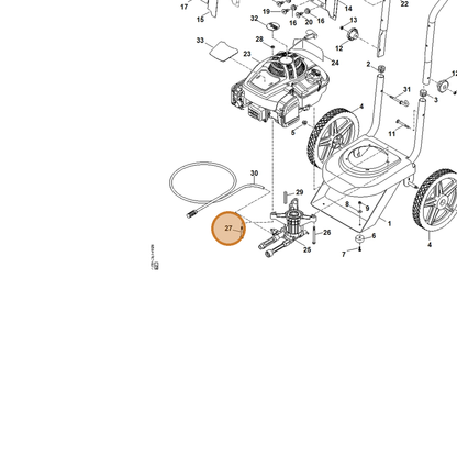 STIHL part 4789-791-6207 — IPL diagram snippet (6x zoom, amber highlight)