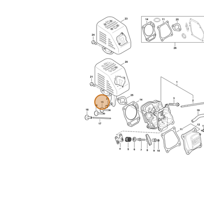 STIHL part 4790-025-1900 — IPL diagram snippet (6x zoom, amber highlight)