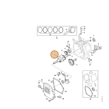 STIHL part 4790-030-0400 — IPL diagram snippet (6x zoom, amber highlight)