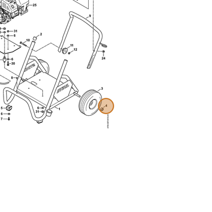 STIHL part 4790-791-8300 — IPL diagram snippet (6x zoom, amber highlight)