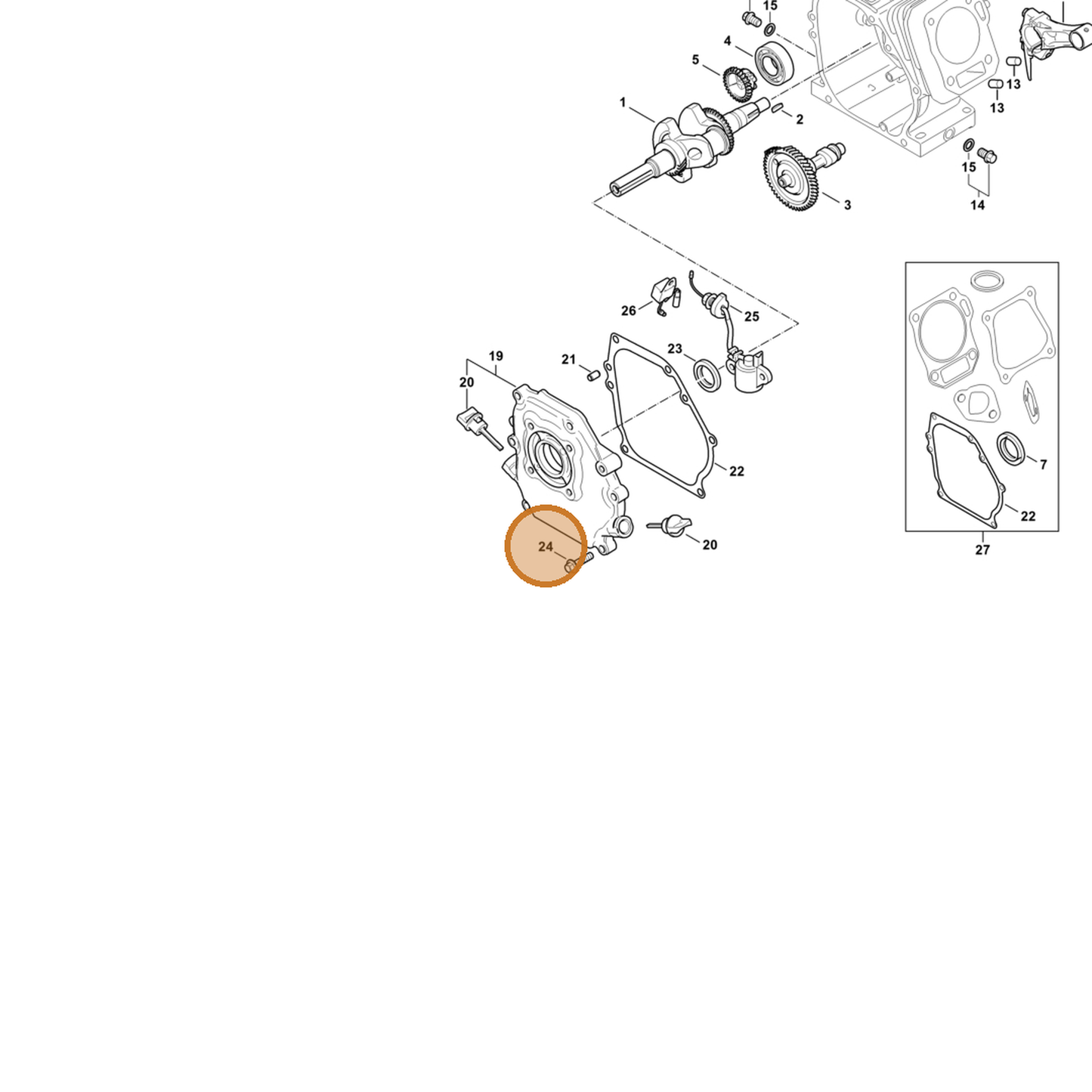 STIHL part 4790-951-9704 — IPL diagram snippet (6x zoom, amber highlight)