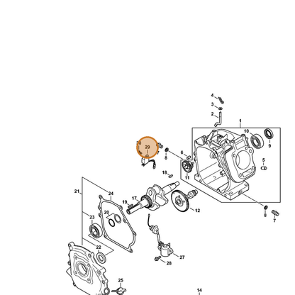 STIHL part 4791-400-6300 — IPL diagram snippet (6x zoom, amber highlight)