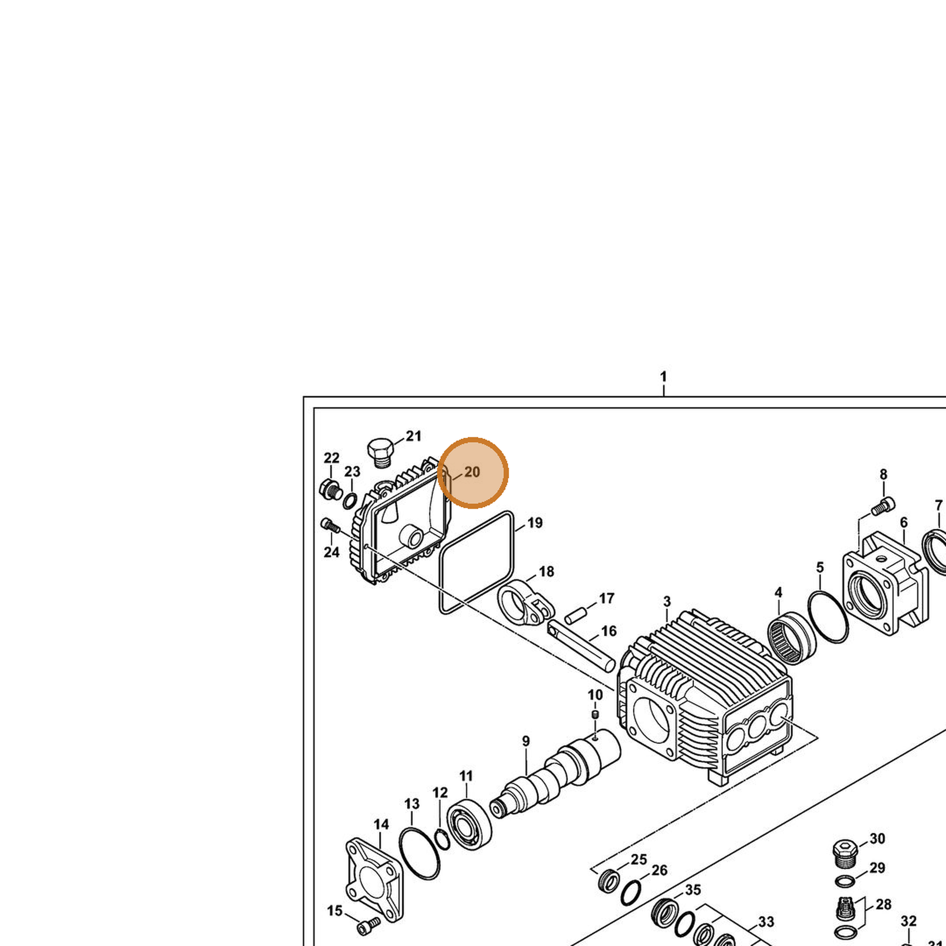 STIHL part 4791-700-8900 — IPL diagram snippet (6x zoom, amber highlight)