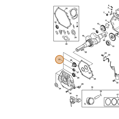 STIHL part 4792-020-1100 — IPL diagram snippet (6x zoom, amber highlight)