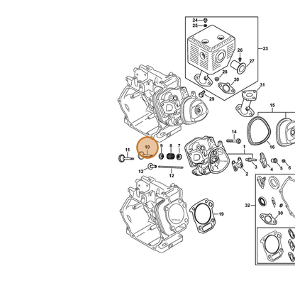 STIHL part 4792-025-1800 — IPL diagram snippet (6x zoom, amber highlight)