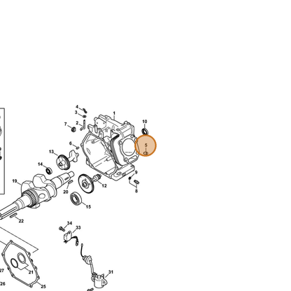 STIHL part 4792-028-1700 — IPL diagram snippet (6x zoom, amber highlight)