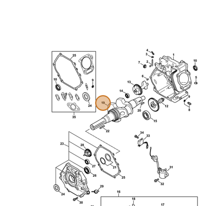 STIHL part 4792-030-0400 — IPL diagram snippet (6x zoom, amber highlight)