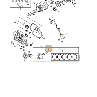 STIHL part 4792-038-0600 — IPL diagram snippet (6x zoom, amber highlight)