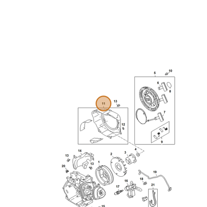 STIHL part 4792-084-1000 — IPL diagram snippet (6x zoom, amber highlight)