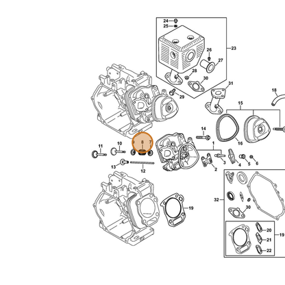 STIHL part 4792-104-2100 — IPL diagram snippet (6x zoom, amber highlight)