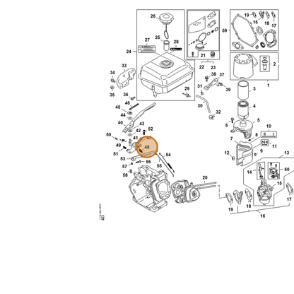 STIHL part 4792-104-2103 — IPL diagram snippet (6x zoom, amber highlight)