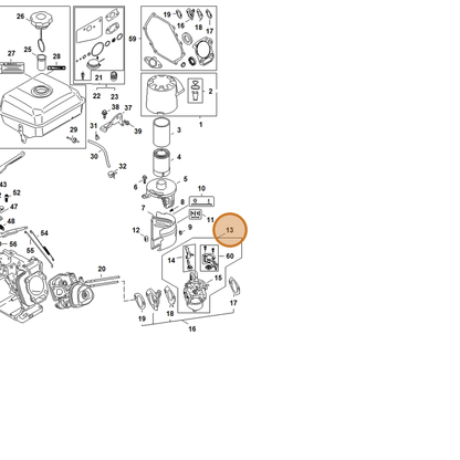STIHL part 4792-120-0600 — IPL diagram snippet (6x zoom, amber highlight)