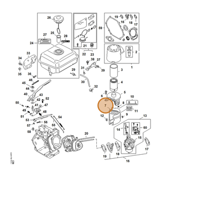STIHL part 4792-141-2500 — IPL diagram snippet (6x zoom, amber highlight)