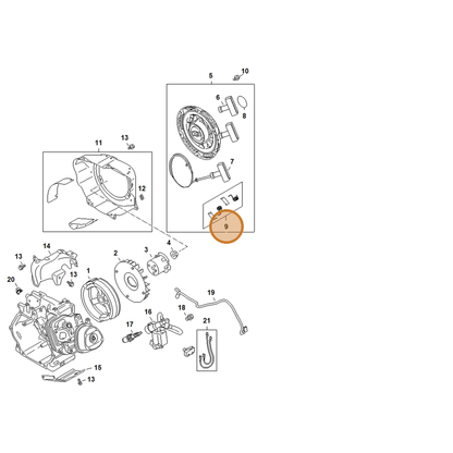 STIHL part 4792-190-5100 — IPL diagram snippet (6x zoom, amber highlight)