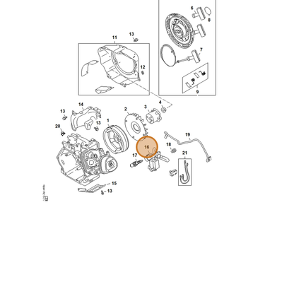 STIHL part 4792-400-1300 — IPL diagram snippet (6x zoom, amber highlight)