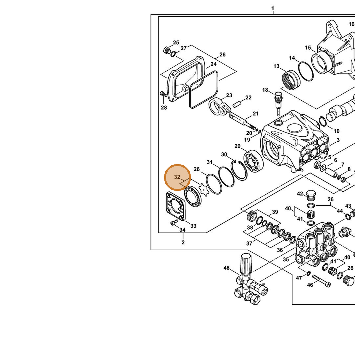 STIHL part 4792-700-5900 — IPL diagram snippet (6x zoom, amber highlight)