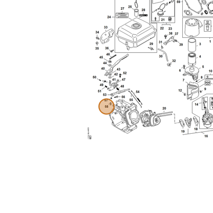 STIHL part 4792-701-3300 — IPL diagram snippet (6x zoom, amber highlight)
