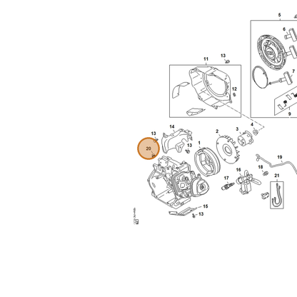 STIHL part 4792-703-3100 — IPL diagram snippet (6x zoom, amber highlight)