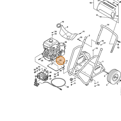 STIHL part 4792-703-8900 — IPL diagram snippet (6x zoom, amber highlight)