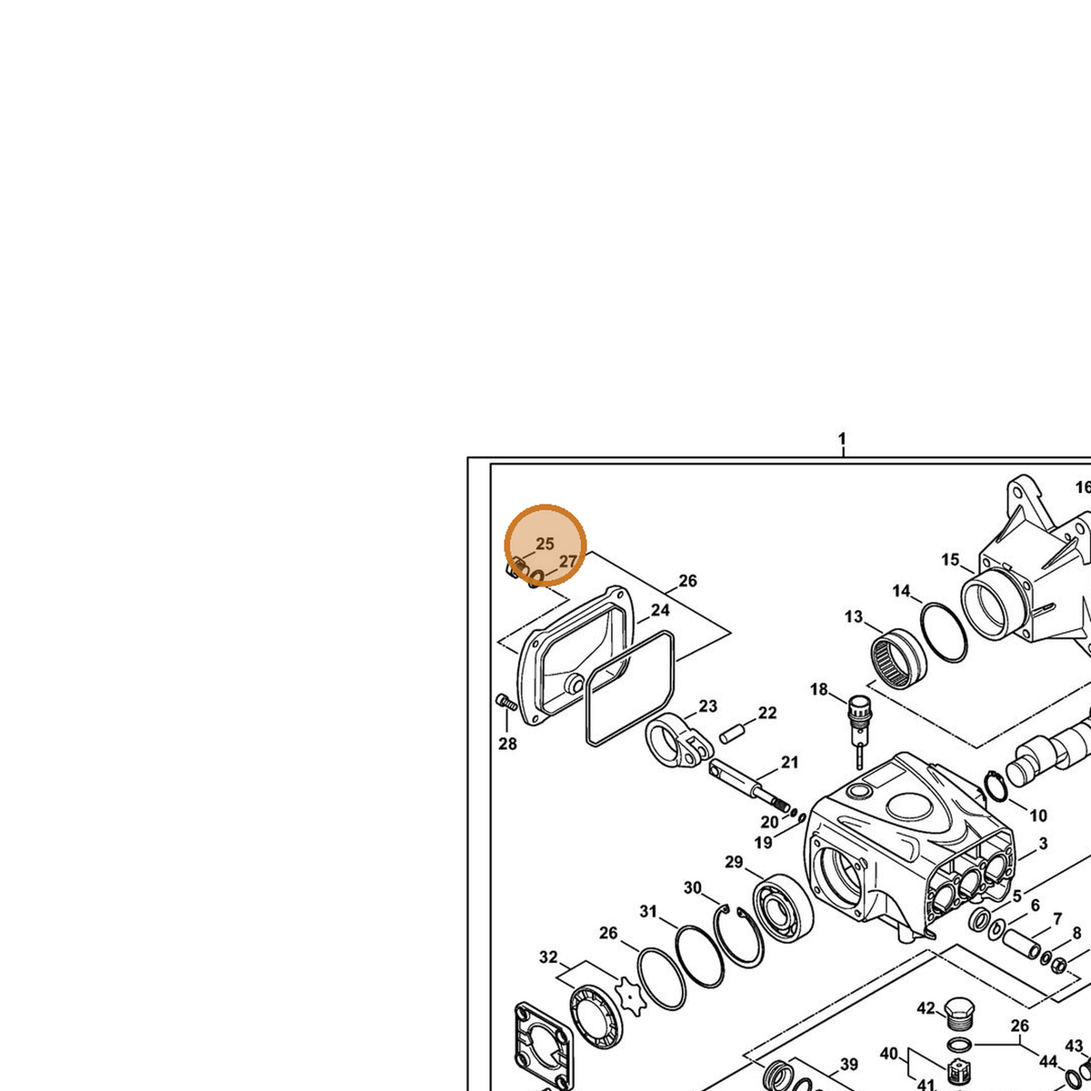 STIHL part 4792-708-5800 — IPL diagram snippet (6x zoom, amber highlight)